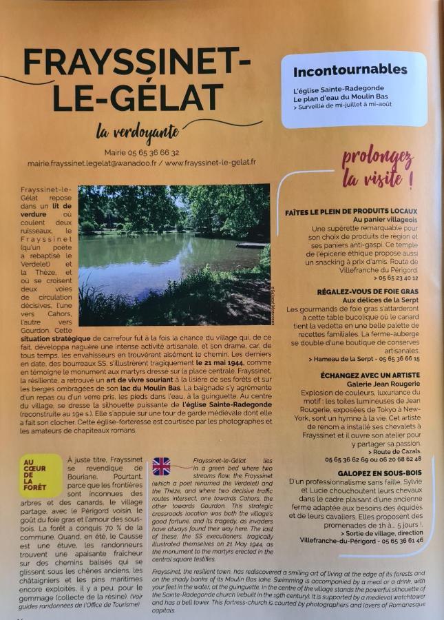 La Perle De Frayssinet-Le-Gelat - Chambre D'Hotes - B&B エクステリア 写真